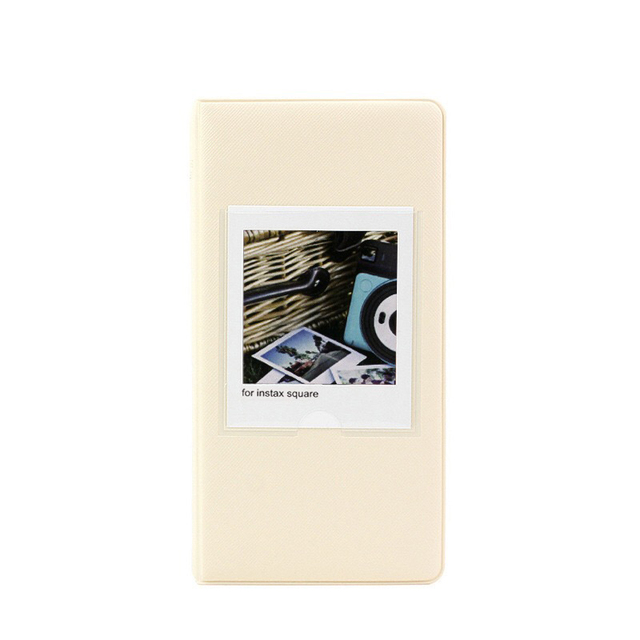 Quadratisches Fotoalbum, farbiges Buch/Wandalbum/Aufkleber, Filmpapier für Fujifilm Instax SQ6 SQ10 SQ20 Kamera und SP-3 Drucker: Weiß