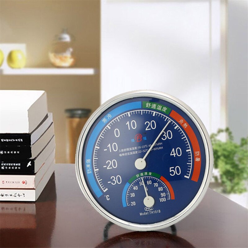 127mm Ronde Thermometer Hygrometer Temp Temperatuur Vochtigheid Meter Gauge