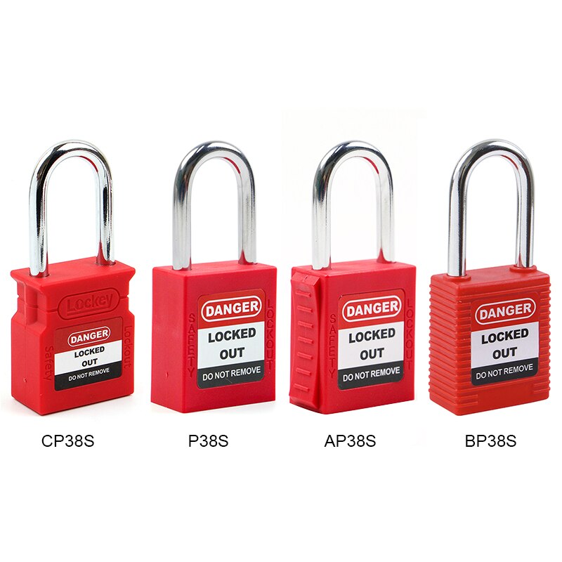 Lockey Techniek Security Stalen Beugel Veiligheid Lockout Hangslot met sleutel Energie Isolatie Slot Behouden Loto Tagout