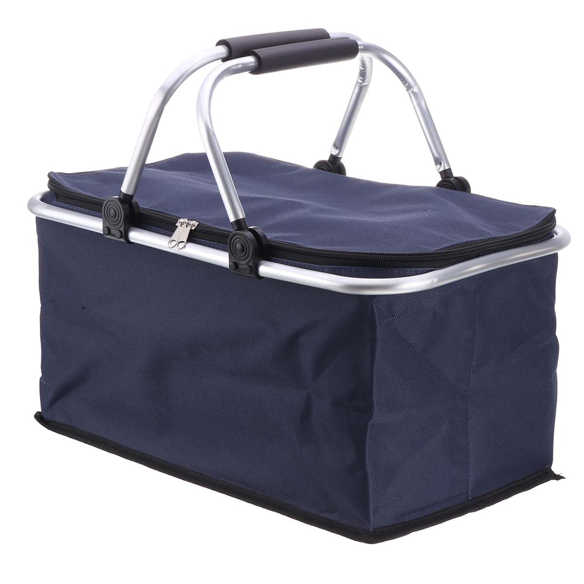 30L Opvouwbare Thermische Geïsoleerde Tas Koeltassen Pizza Eten Pizza Levering Picknick Opslag Houder Functionele Tas Opslag Mand: Blauw