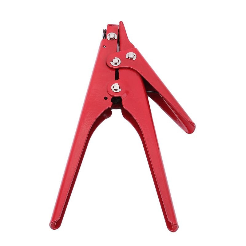 Rood 2.4-9.0mm kabelbinderpistool automatisch spangereedschap pistool nylon kabelbinderbalkpistool kabelbinders automatisch spanningsafsnijgereedschap