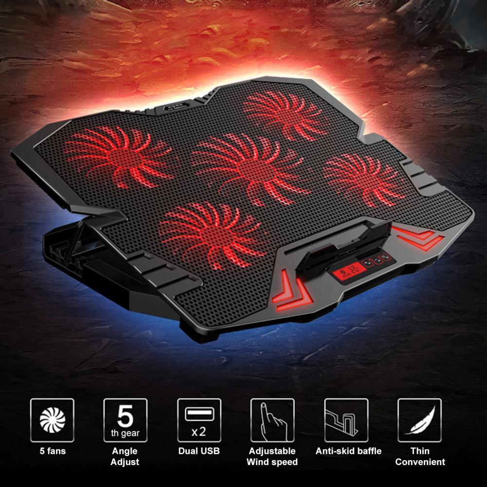 Durable Wear-resistant 2 Colors Ergonomic Laptop Cooler Stand Computer Cooling Pad Laptop Cooling Pad K5