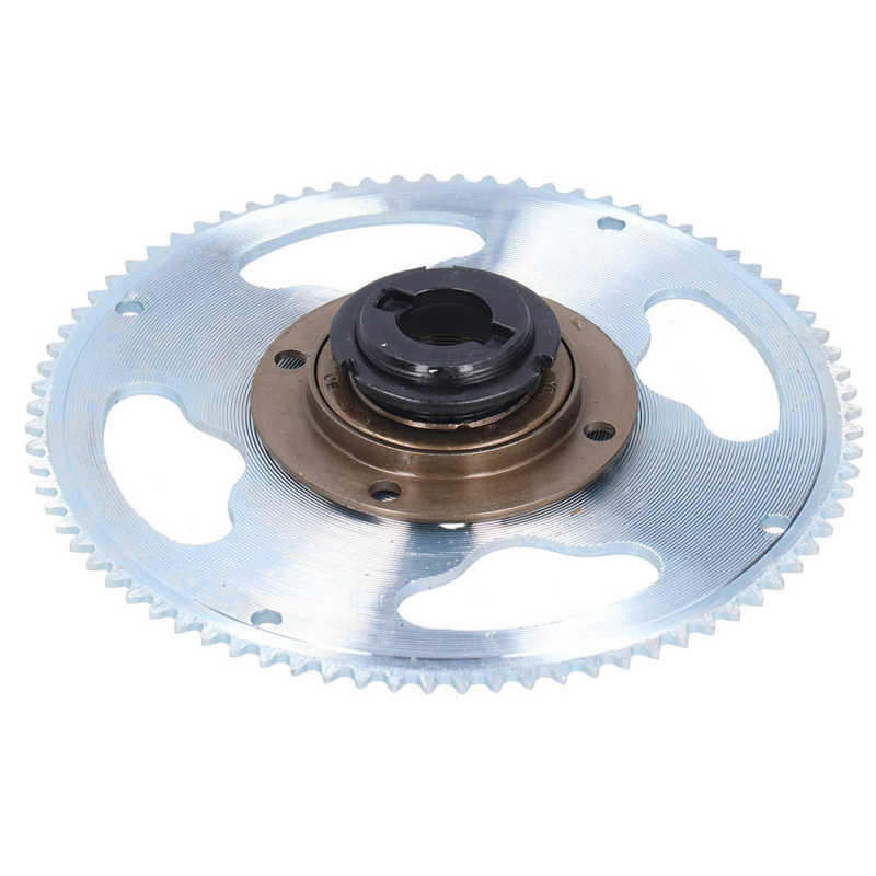 25H 80 Teeth Electric Bicycles Crankset with Connector Freewheel Set E-bike Chain Wheel Modification Parts