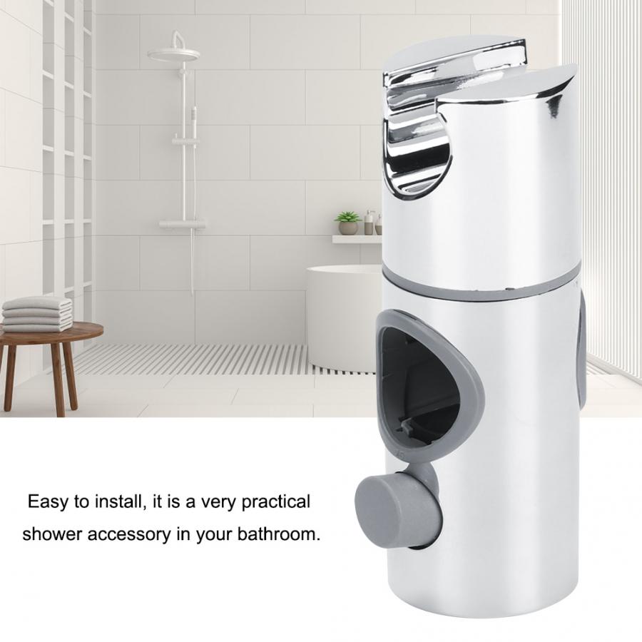 Adjustable Bathroom Shower Head Holder Riser Rail Base Bracket Slider Bar Home Bathroom Accessory Rail Slider Shower Head Holder