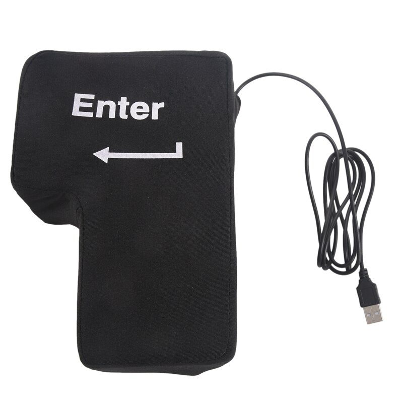 Daity USB Kussen, Groot Kussen Met Gegevensinvoerknop Antistresskussen Big Enter Sleutel Dutje Voor Op Kantoor Thuis En Zakenreis Comcomputer 664393988