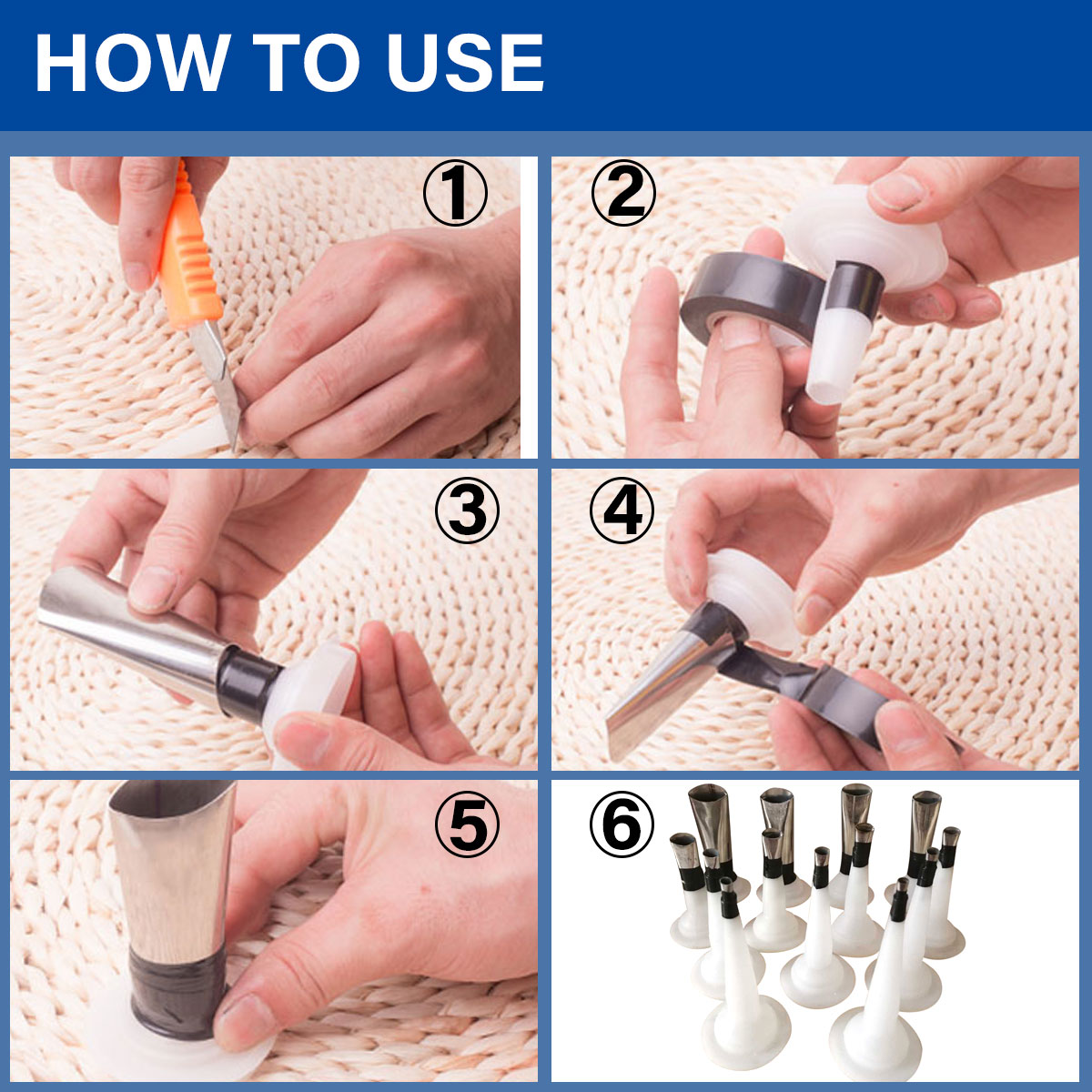 14Pcs Breeuwen Nozzle Applicator Afwerking Tool Rvs Lijm Mond Perfect Breeuwen Finisher Schraper Grout Tool Onderdelen