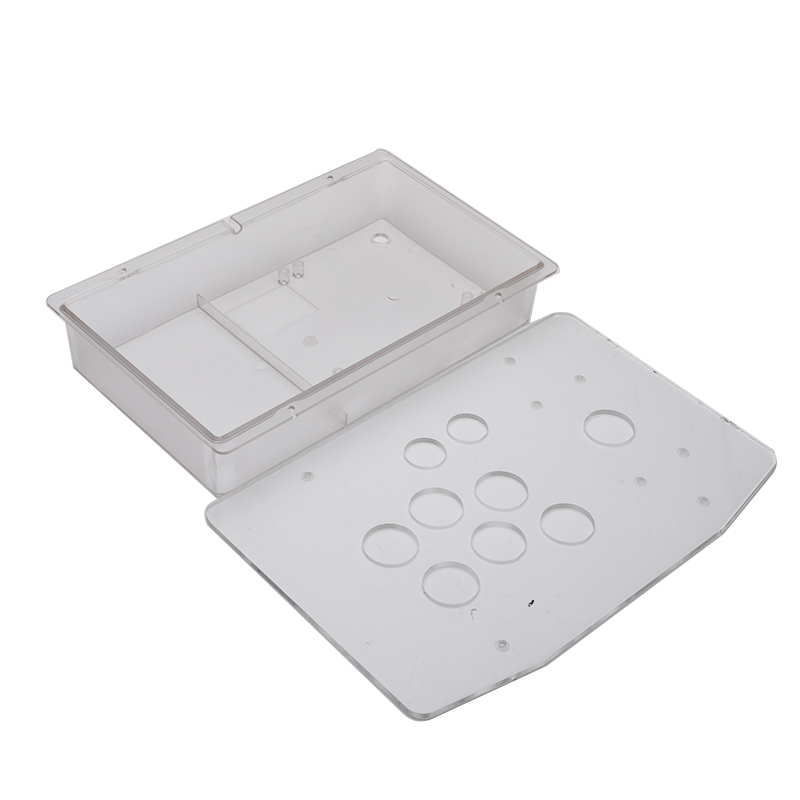2 PCS DIY Handle Arcade Game Joystick Acrylic Panel + Case Set Kits Replacement