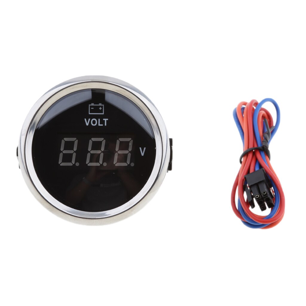 1 Piece Digital LED Voltmeter Gauge Autometer Digital Electronic Voltmeter Volt Meter