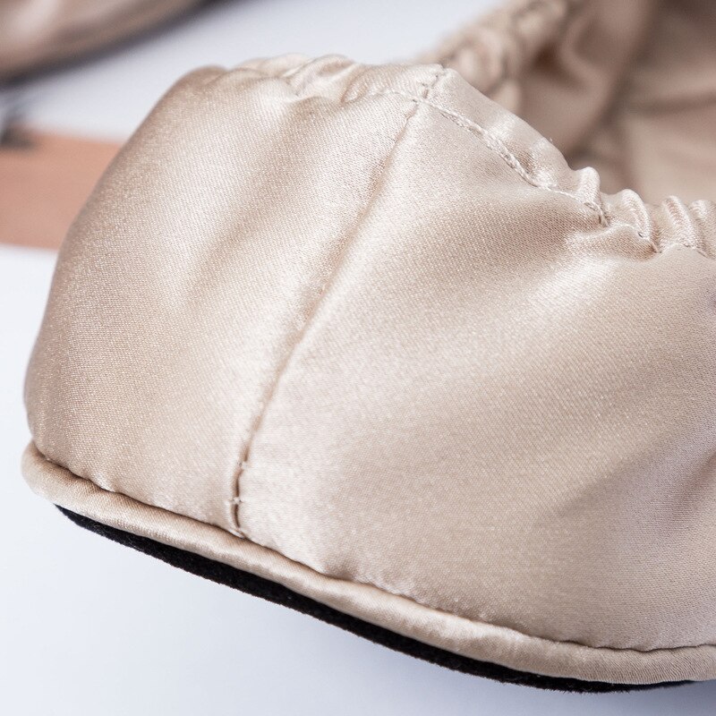 19 Momme House Wear Silk Slippers for Indoors Ballet Shoes Comfortable ladies Shoes for travel floor slipper