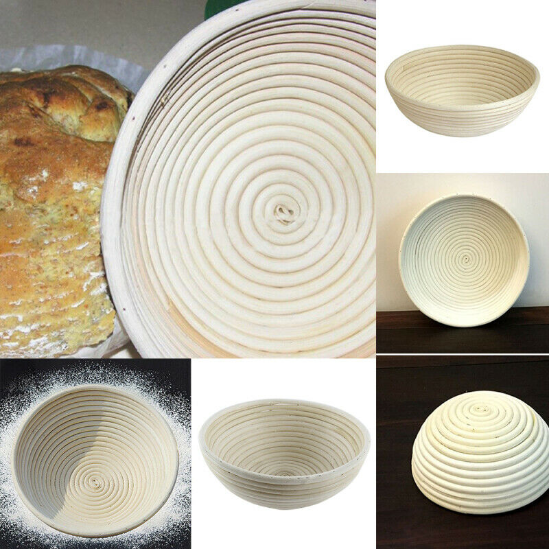 Wicker Bread Basket Banneton Brotform Rising Rattan Basket Oval Baguette French Bread Fermentation Baskets Kitchen Food Storage