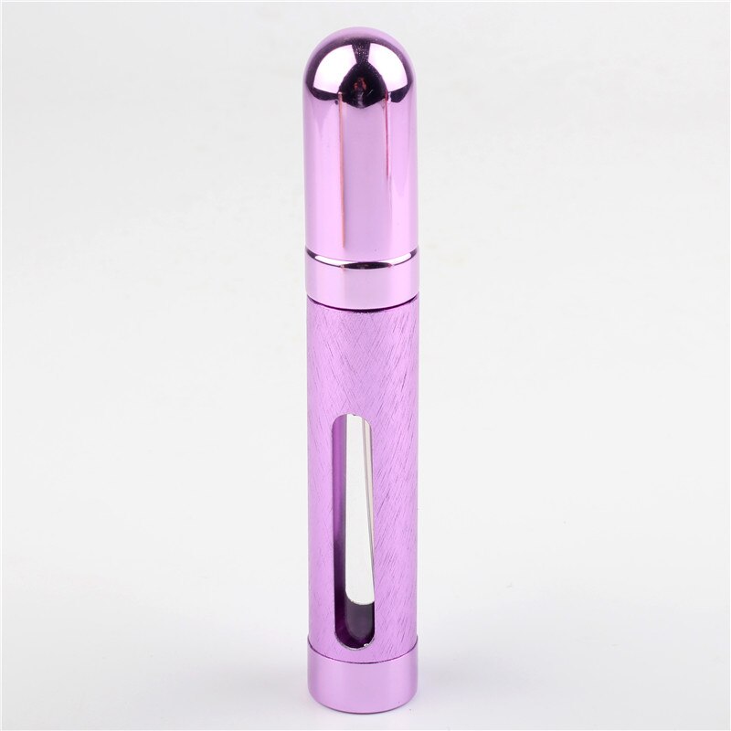 12 ml 1 Stuks Spray Lege Glazen en Aluminium Fles Parfum Fles Mini Draagbare Reizen Navulbare Parfum Verstuiver Kleine Fles: Paars