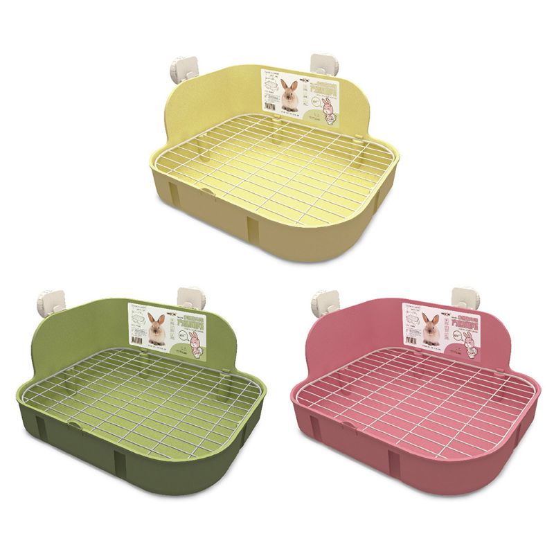 Pet Small Toilet Clean Cage Square Bed Pan Potty Trainer Keep Hygiene Bedding Corner Litter Box for Animals Rabbit