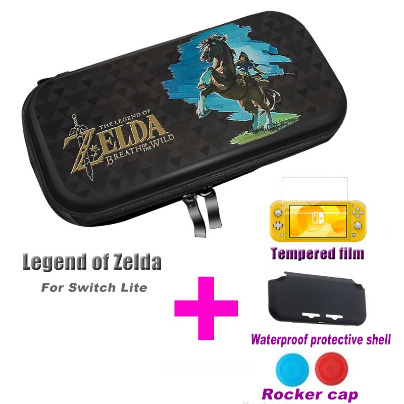 ! Bolsa de almacenamiento para nintendo Switch Lite, mini funda protectora para nintendo Switch, accesorios: Legend of Zelda5in1