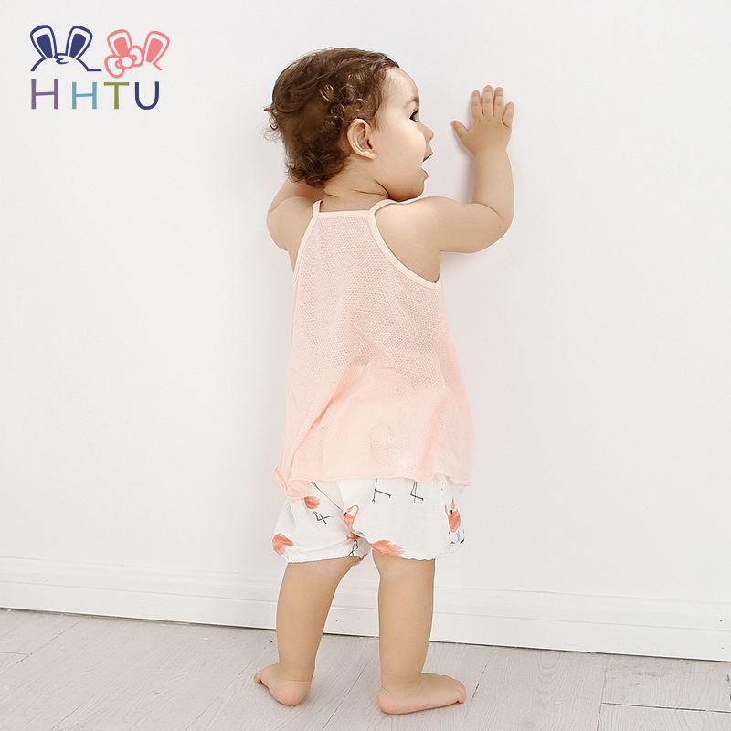 HHTU Zomer Baby Vest Band T-shirt Tops Hemdje Katoen voor Meisjes Dunne Casual Peuter Baby Kleding Soft Kid Kleding