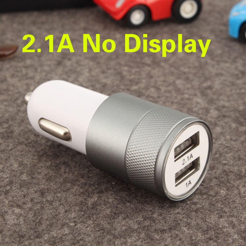 3.1a led-scherm usb-telefoonlader, autolader voor iphone 11 pro max 7 8 plus se, dubbele usb-snellaadadapter: 2.1a