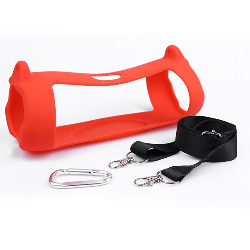 Coque de protection Anti-chute pour haut-parleur JBL Charge 5, étui en Silicone Anti-poussière, Durable et pratique: Rouge