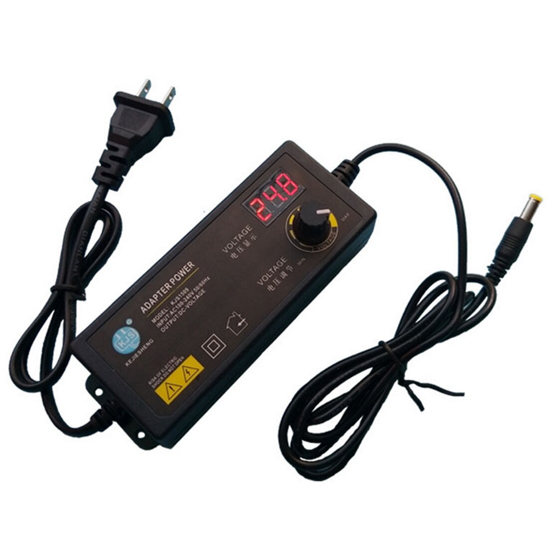 Power Supply Adapter AC 100-240V To DC 3-24V Universal Adapter With Display Screen Voltage Regulated US Plug/ EU Plug