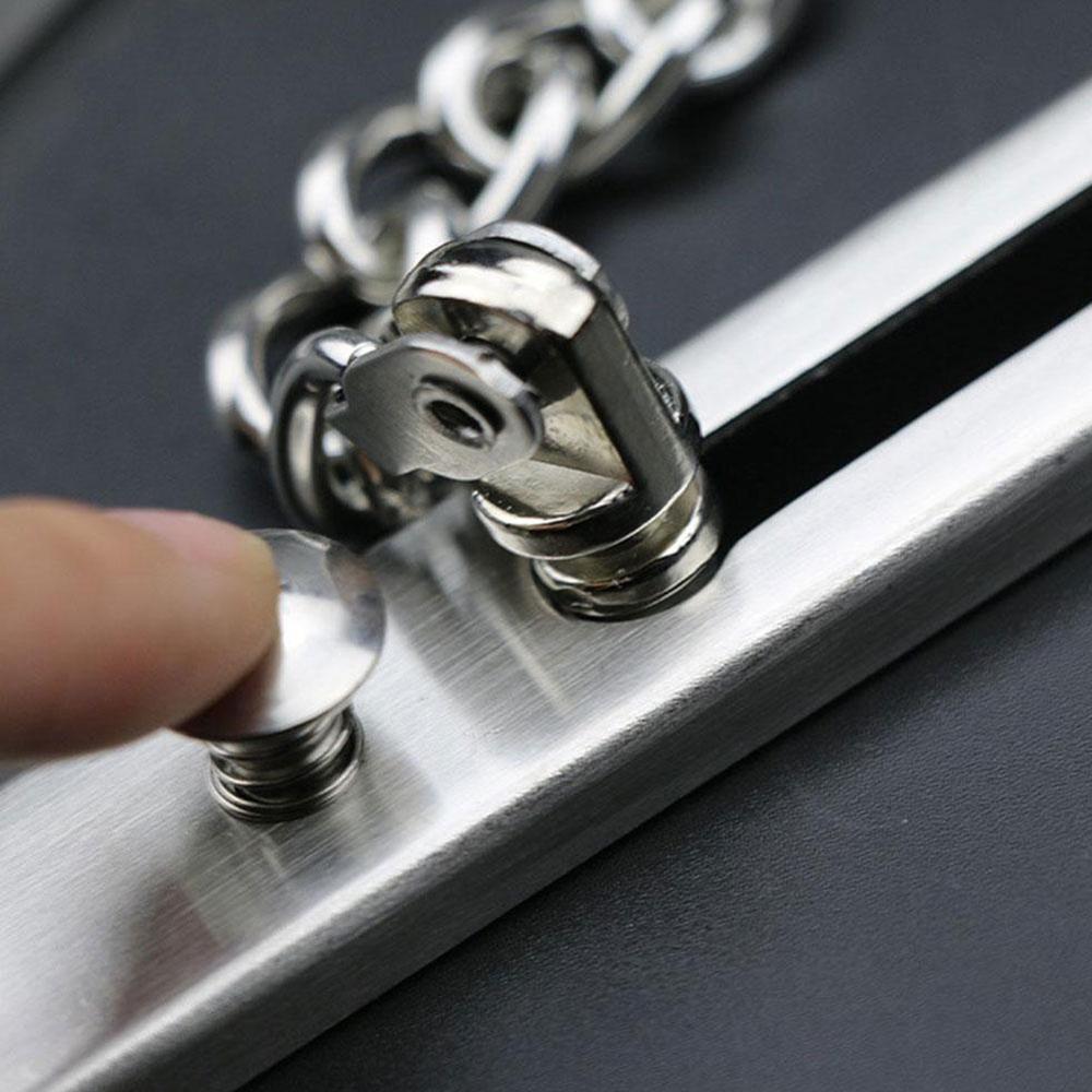 Stainless Steel Security Door Bolt Buckle Chain Bold Latch Latch Lock Lock Anti-theft Door Hardware Door Chain Chain Door D P2K5