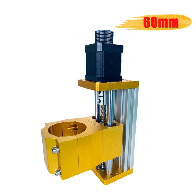 CNC 3018 Plus Module axe Z en aluminium, axe Z Support de Table coulissante pour utiliser broche 300W ou 500W appliquer pour moteur pas à pas Nema17/42H: with motor 60mm