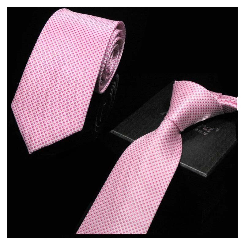 MEN ADULT Neckties Color Ties Neck Tie 7cm Tie Solid Accessories Cravat Wedding Business AA134: 13407 Pink