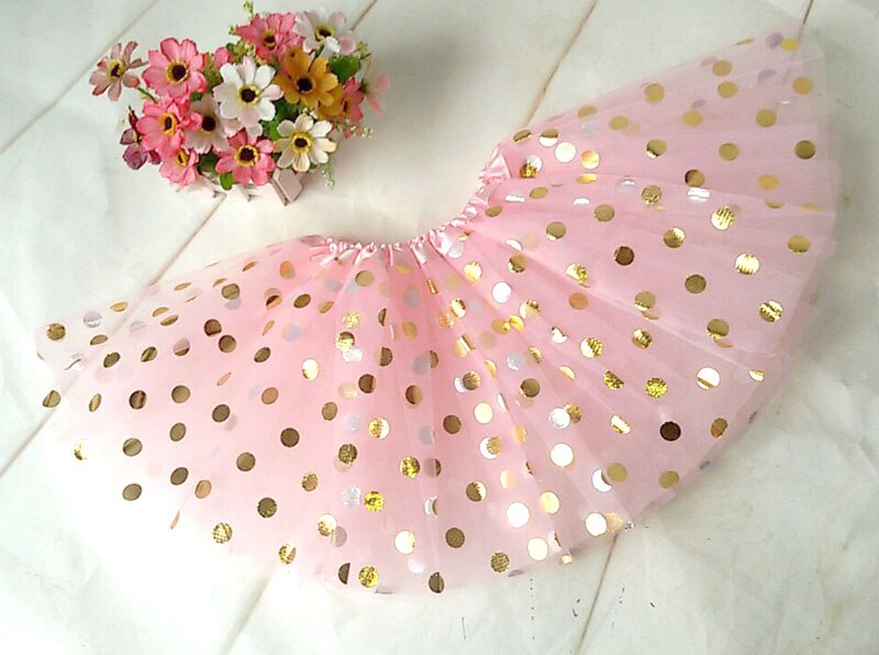 Babymeisjes tutu rokje kinderen peuter stippen blauwe tutu: Roze