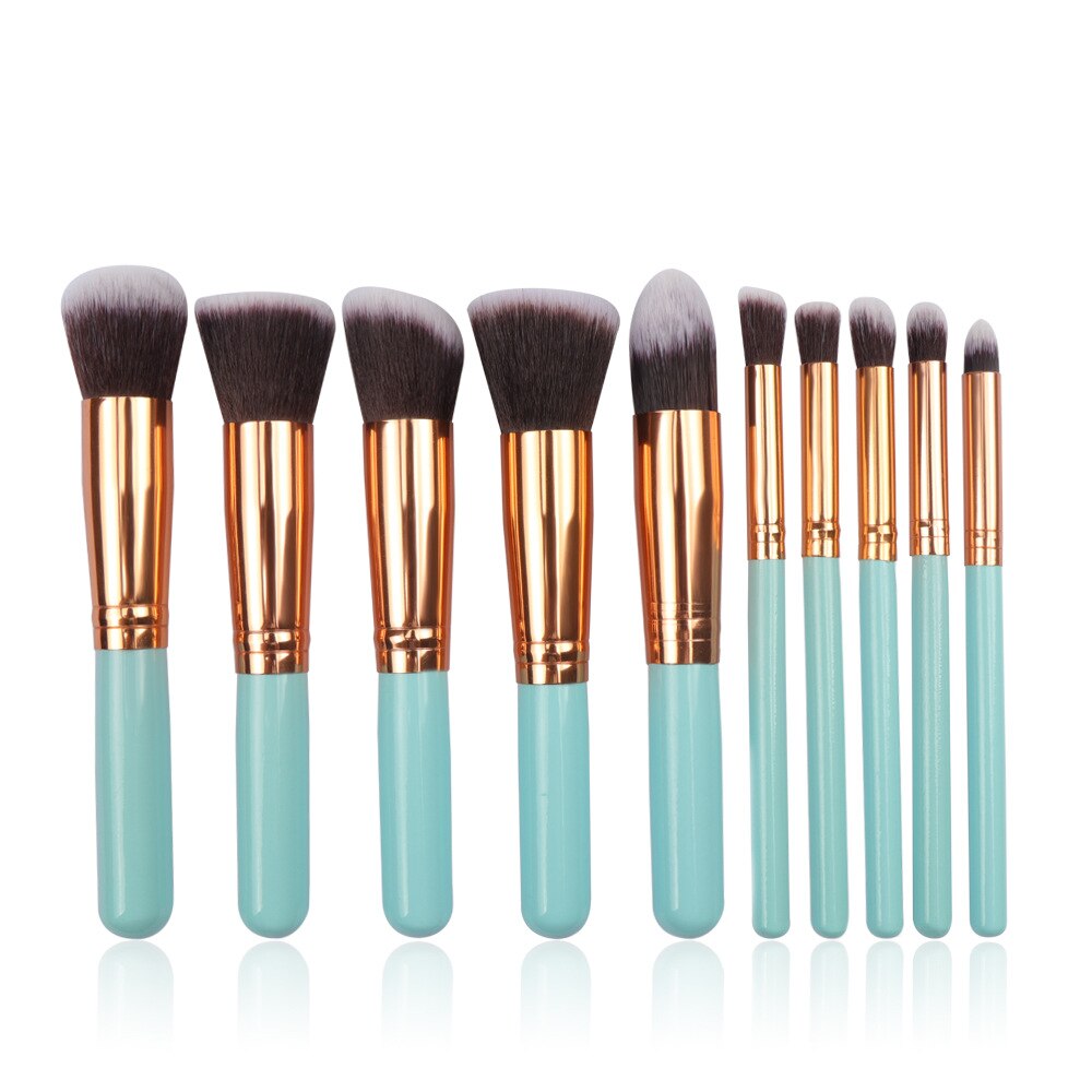 MB01-pincel de madera para base de maquillaje, juego de sombra de ojos, brocha, brochas de maquillaje