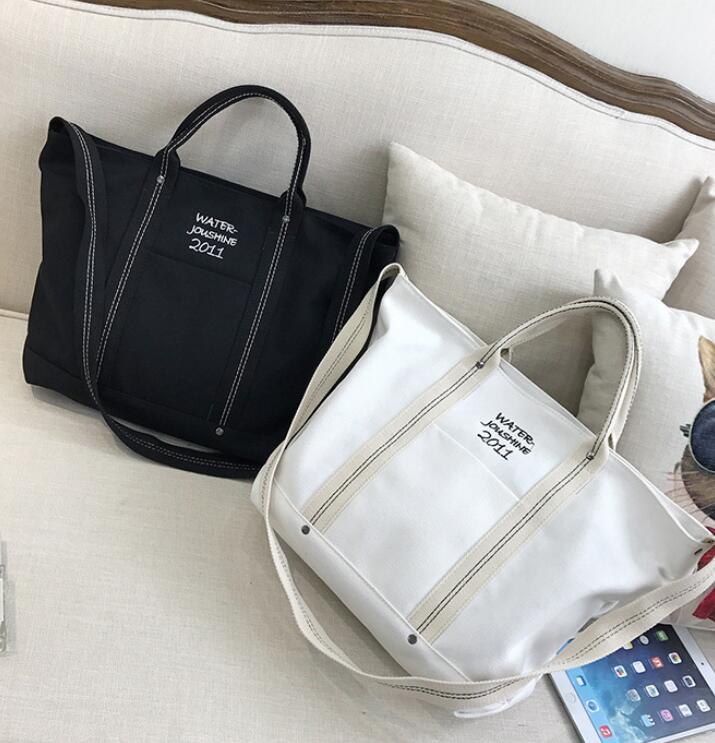 ANAWISHARE Women Handbags Canvas Shoulder Bags Large Ladies Casual Tote Bag Crossbody Bag For Women Messenger Bag Bolsa Feminina