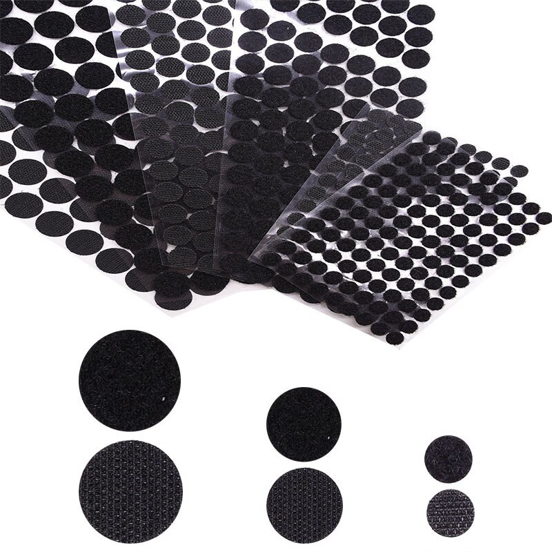 10/15/20mm Self Adhesive Velcro Dots Stickers Glue on Hooks and Loops Sticker Strong Magic Sticker Disc Velcros Fastener Tape