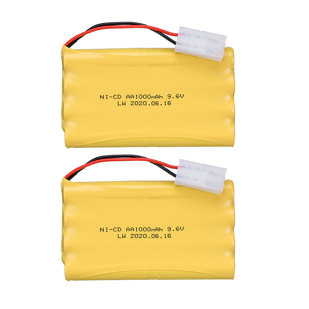 9,6 V 1000 mAh Akku Für Rc Autos Panzer Roboter Stiefel Schiff Spielzeug Pistole Tamiya stecker NiCD AA 9,6 v Batterie Pack Mit Ladegerät: Schwarz