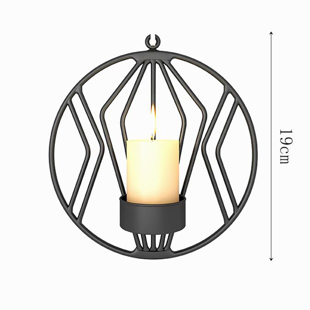 Neue Stilvolle Vereinfachte Eisen Leuchter Kerzenhalter Zauberstab Pendent 3D Geometrie Artware für Heimat Restaurant Dekorative Ornamente