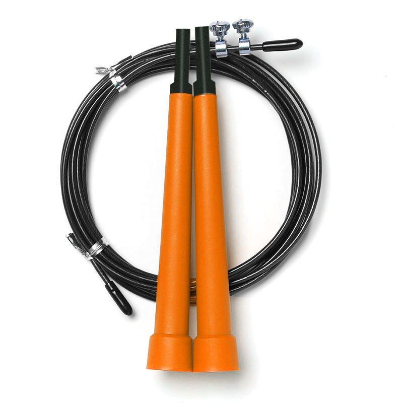 Crossfit Speed Jump Rope corda per saltare professionale per MMA Boxing Fitness salta allenamento allenamento con borsa per il trasporto cavo di ricambio: N1-Orange