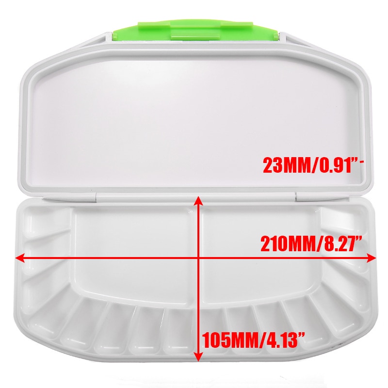 1PC Palette Empty Solid Plastic Paint Palette Box for Art Oil Painting Watercolor Palette School Drawing Sationery