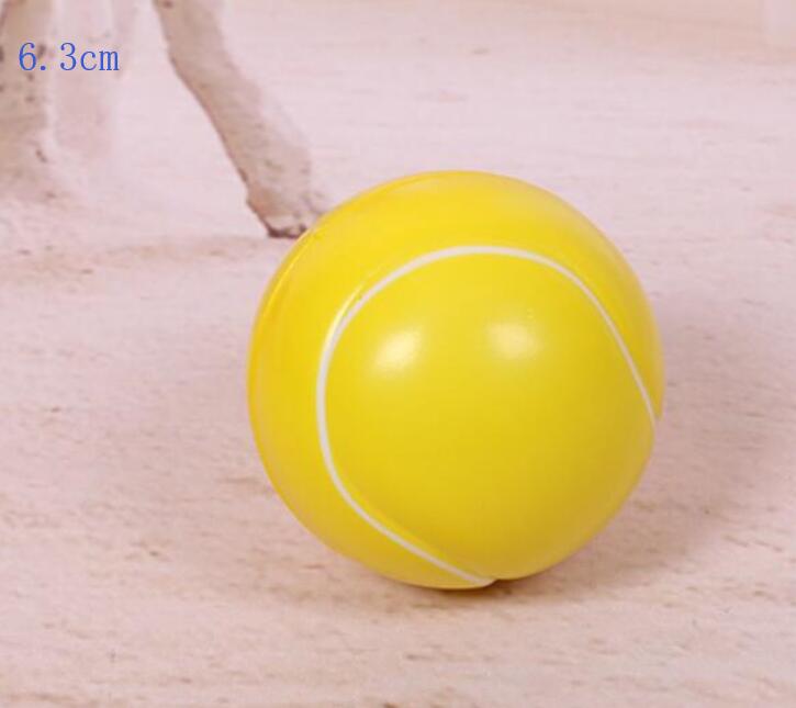 Calcio Lento Aumento Anti-stress Giocattoli Spremere Berretto Da Baseball Palla Da Tennis Baseketball Squishy Antistress Relief Sfera di 6.3 centimetri 7.6 centimetri 10cm: tennis ball 6.3cm