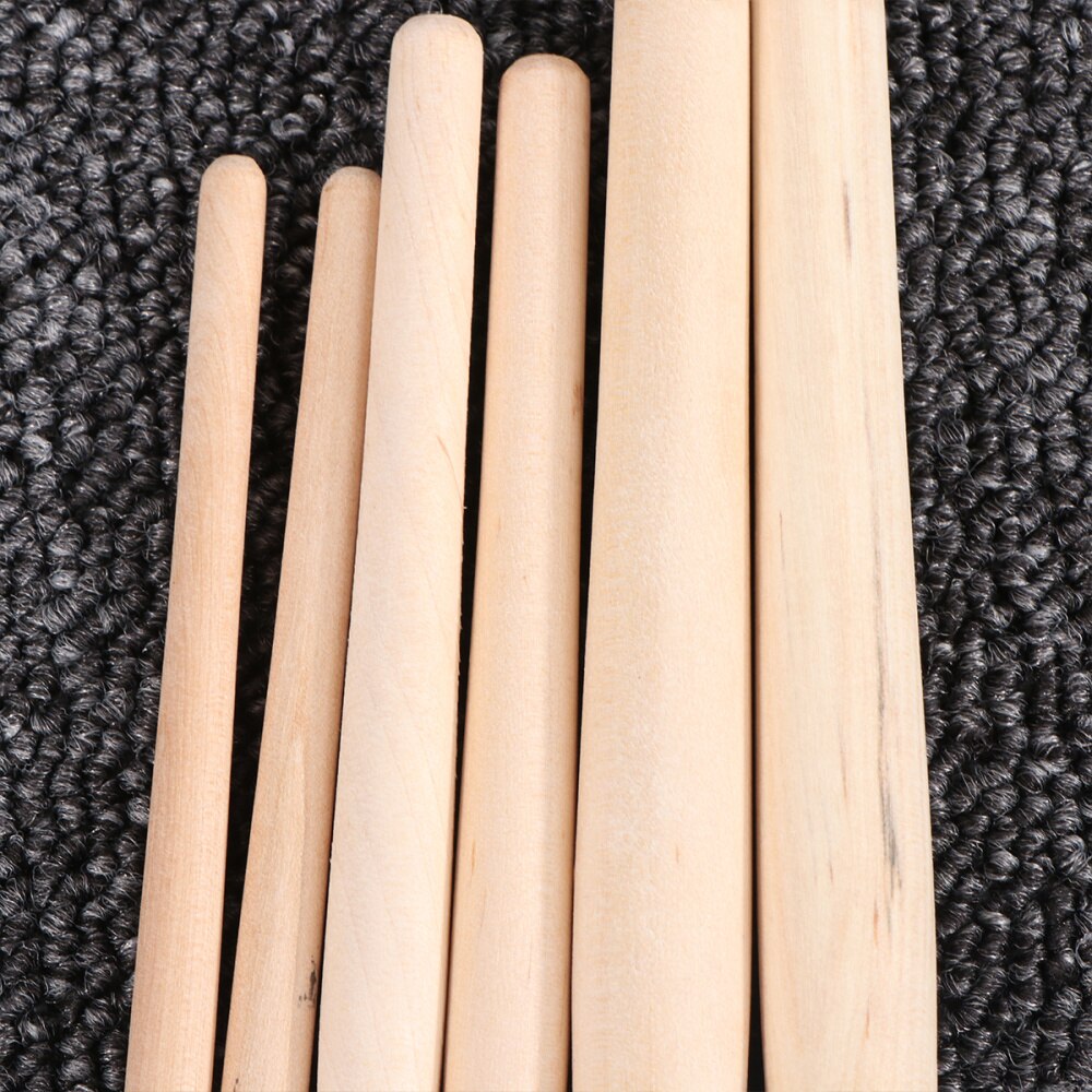 1 Set 6pcs Log Painting Brushes Bristle Art Brush Set Art Drawing Pen Oil Painting Brush for Beginners Artists (Wooden Lubriciou