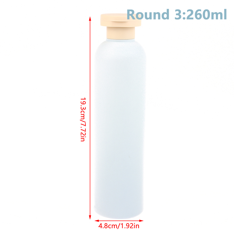1pcs 100ML-500ML Avocado Green Plastic Shampoo Shower Gel Foaming Soap Dispensers Refillable Bottles Flip Lotion Bottles: Chocolate