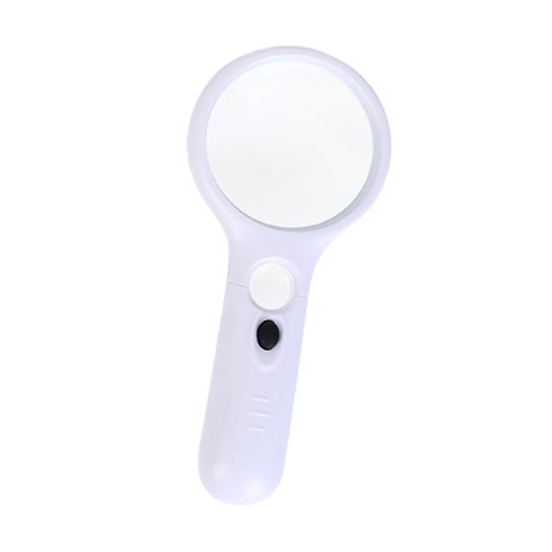3X 45X Illuminated Magnifier Handheld Reading Magnifying Glass Loupe Magnifier Duel Lens With 3 LED Light Jewelry Repair Tool: D