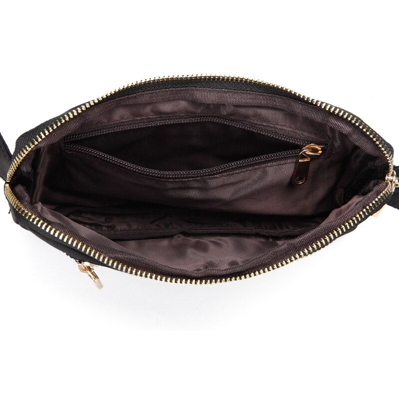 Annmouler Polyester Women Fanny Pack Large Capacity Waist Bag Black Double Zipper Waist Pack Ladies Chest Bag 4 Colors Bum Bag