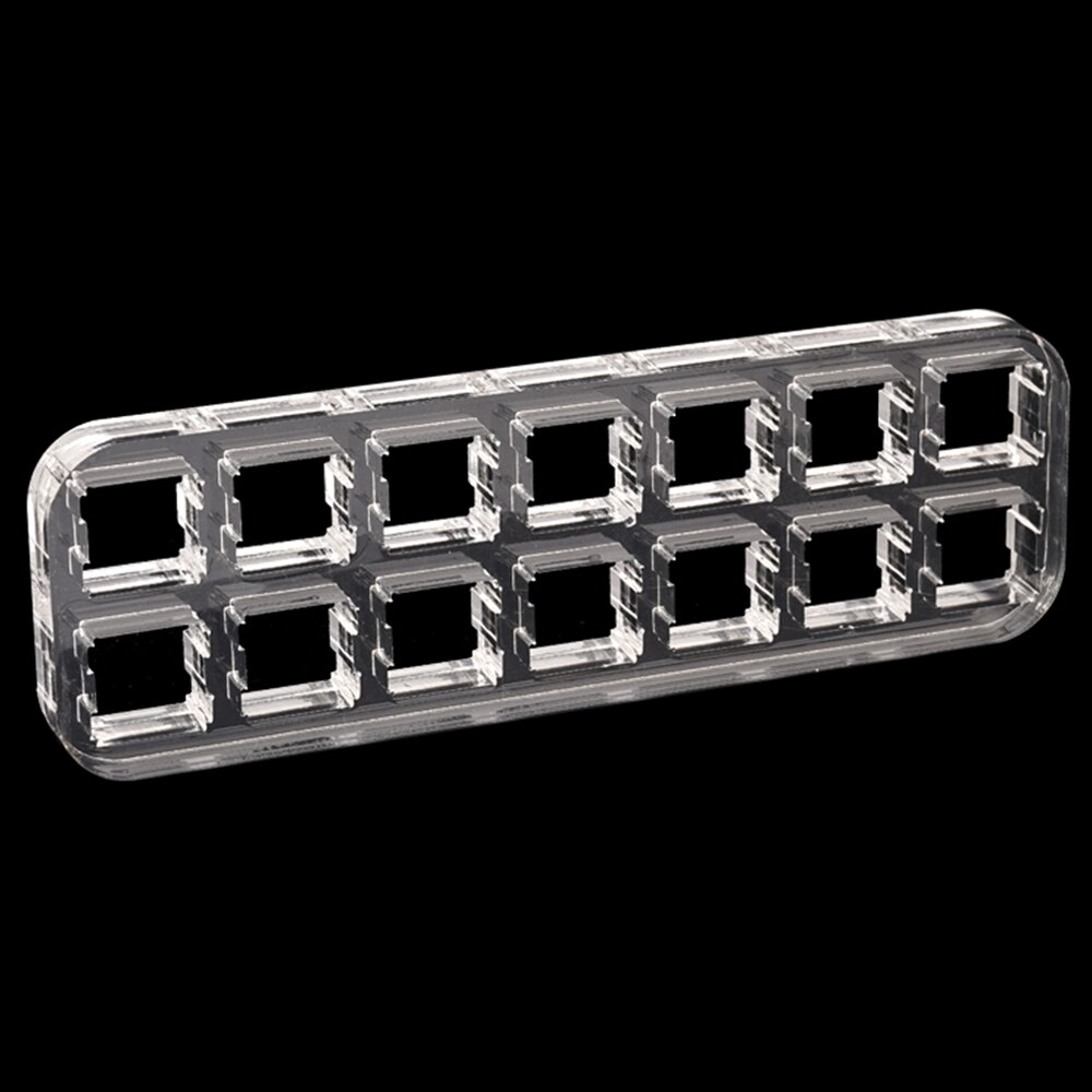 Transparent Switch Tester Base Acrylic Plate For Cherry Mx Switch Blue Red Black Brown Silver Pink Switch Storage Display Board: 2x7 board