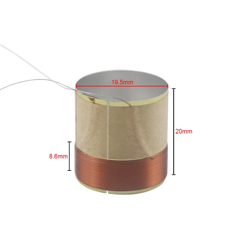 Shevchenko 19,5mm weiß aluminium lautsprecher woofer schwingspule bass ring 2 schicht spule 2 stücke