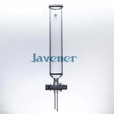 Kolom Diameter 22 Mm Kolom Lengte 300 Mm Lab Glas Ptfe Zuiger Chromatografie