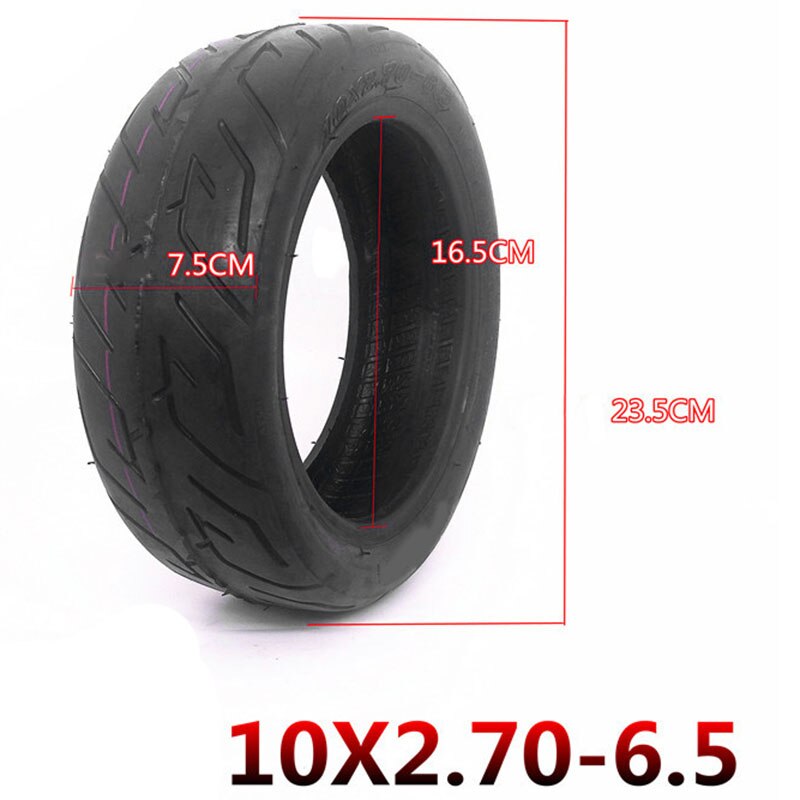 Tubeless Tire 10X2.70-6.5 Vacuum Tyres Fits Electric Scooter Balanced Scooter 10 Inch Vacuum Tires