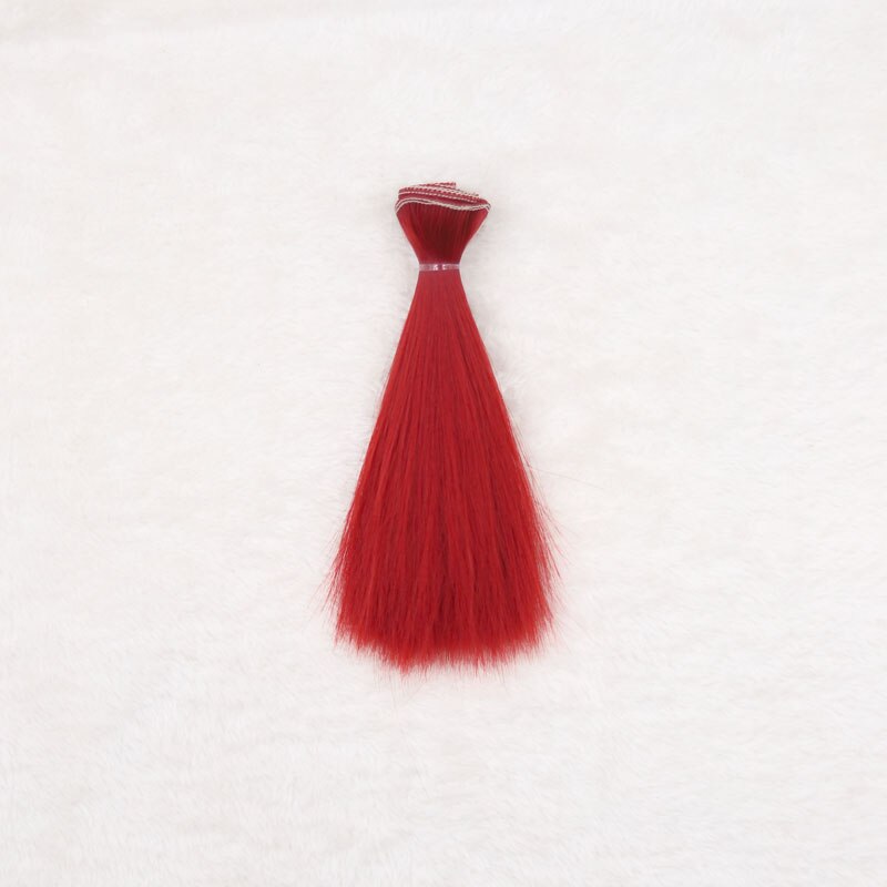 1pcs 15*100cm Doll Accessories Long Straight Synthetic Fiber BJD SD Wig Hair For Doll Wigs High-temperature Wire girl toys: color 6