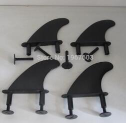 Dorsal Performance 5" Soft Surf Fins Rear Surfboard Fins all-round Black Surfing fin surfing accessoire: 4 piece