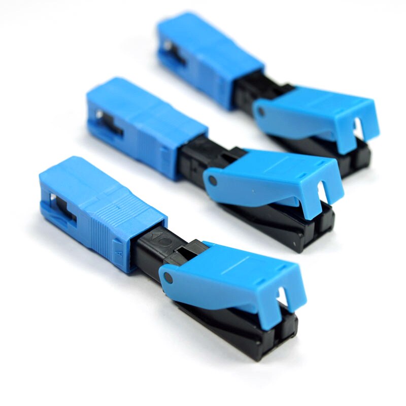 100PCS/box FTTH SC UPC Optical fiber quick connector SC UPC Embedded Fiber Optic SC Fast Connecto: Default Title