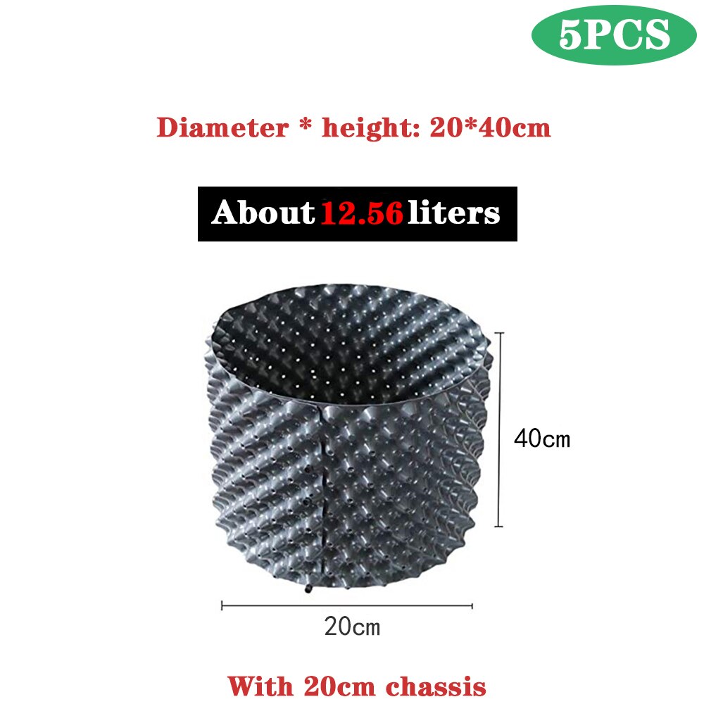 Luftbeskjæringe plante rotkontroll barnehagepotter trener rask råtne vokse container hage tre bonsai transplantasjon verktøy rask nersery potte: D 20 x h 40cm