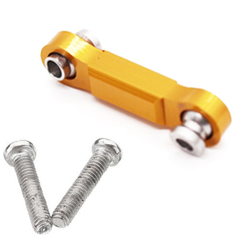 Servo rorstang metal opgradering rc bildele til wltoys  a959- b  a969 a979: Gul