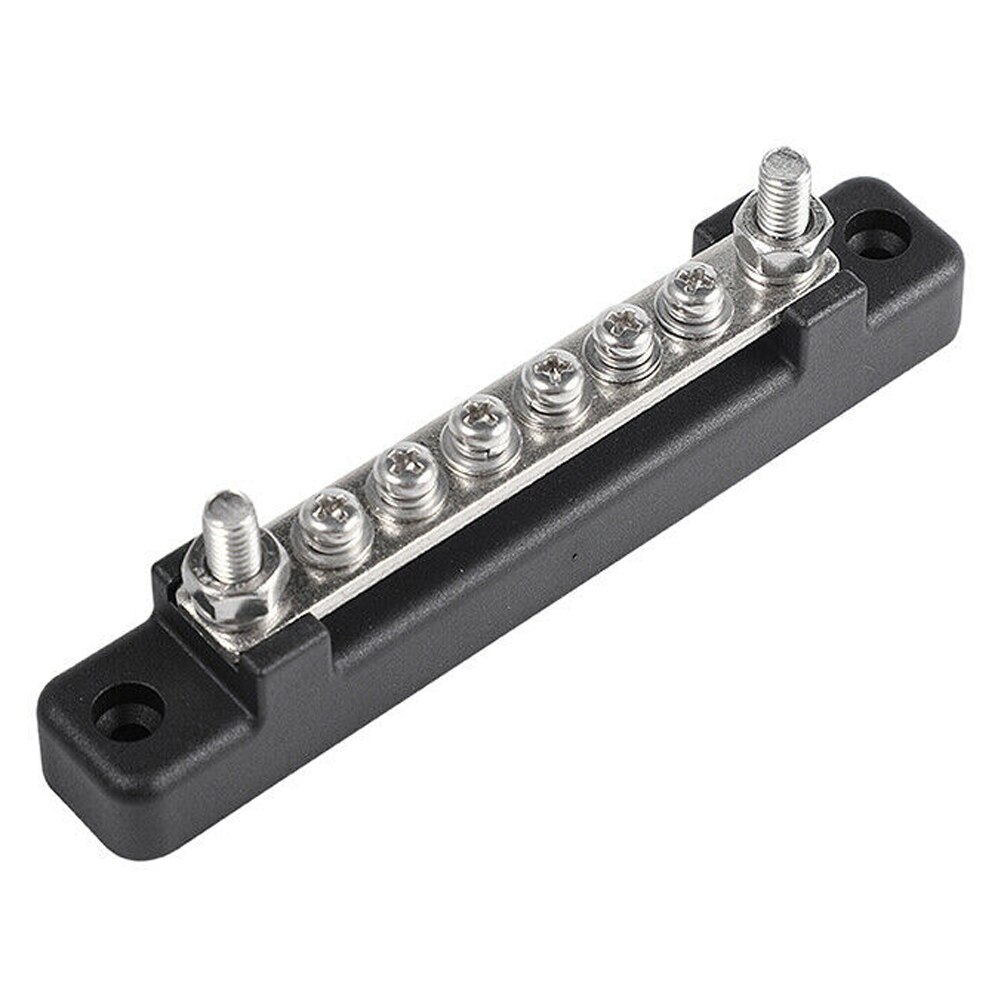 12v terminal samleskinne med gjennomsiktig deksel 130a ac / 150a dc strømfordeling for bilbåt marine caravan rv terminalblokk: Default Title