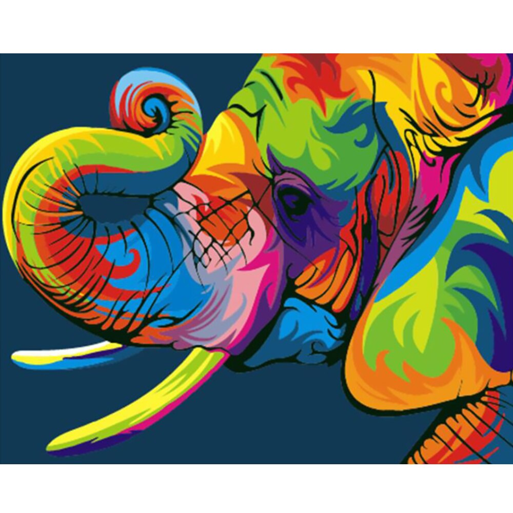 DIY Oil Painting Paint By Number Kit Acrylic On Canvas Animals Home Decor Drawing Picture Wall Decor 40x50cm Number Painting 2: D