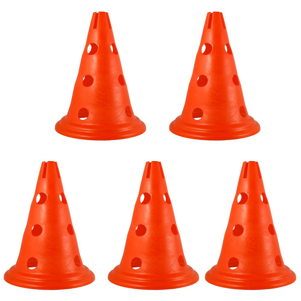 5Stck Zeichen Kegel FußBall Multi-Messgerät Marker Straße Zeichen Straße Block Ausbildung Kegel