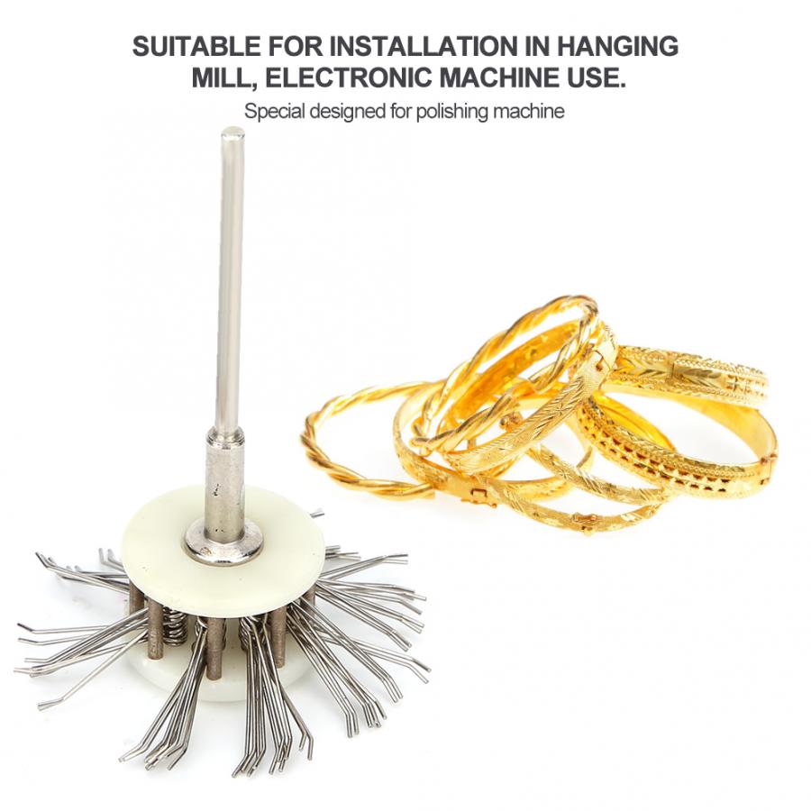 Texturing Matt Brush Wire Brush Jewelry Making Tool with 2.35mm Handle Wire Dia Texturing Matt Brush for Jewelry